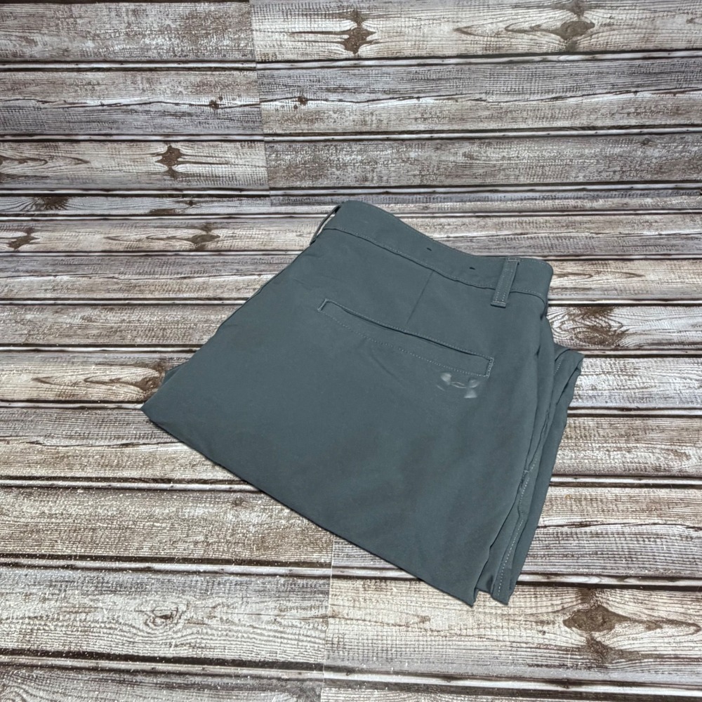Under Armour Golf Pants Mens 38/30 Gray Performance Tapered Leg Flat Front